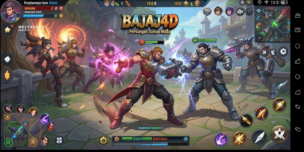 Tampilan seru dari gameplay BAJAJ4D yang menampilkan pertarungan tim yang intens.