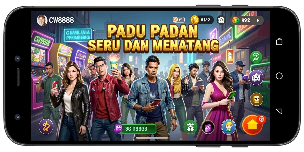 Screenshot gameplay CW8888 menampilkan aksi Match-3 yang menegangkan.
