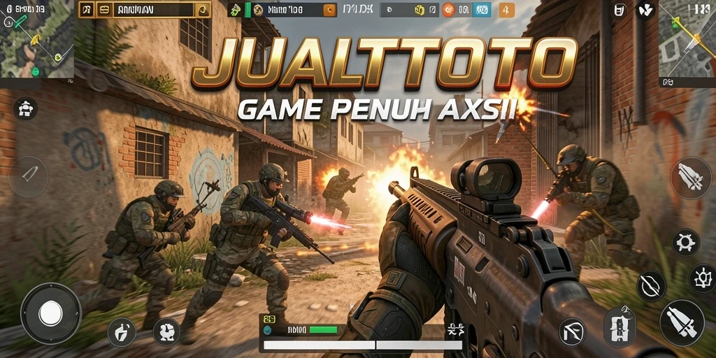 Screenshot gameplay JUALTOTO menunjukkan aksi yang mendebarkan.