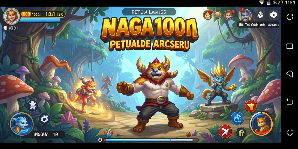 Tangkapan layar gameplay NAGA1001 menampilkan aksi seru dalam mode Arcade.