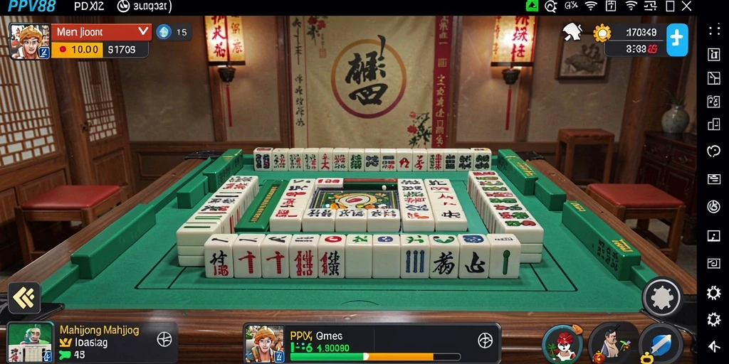 Screenshot PPV88 menampilkan gameplay seru Mahjong yang menantang.