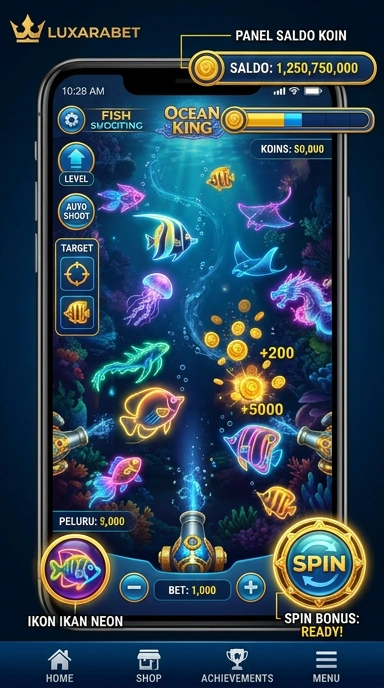 Screenshot fitur unggulan di aplikasi luxarabet yang memudahkan navigasi.